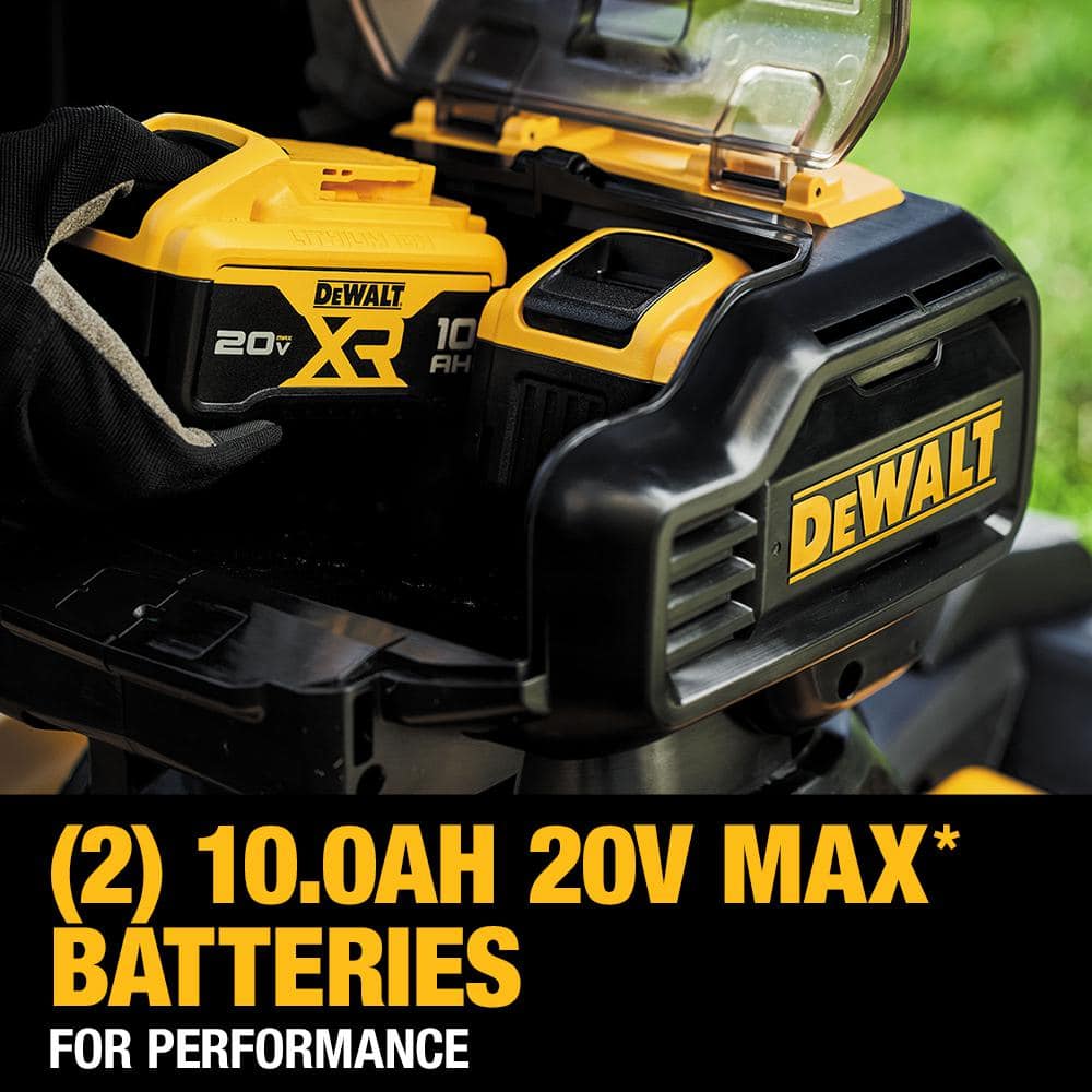 DEWALT 20V MAX 21.5 in. Battery Powered Walk Behind Push Lawn Mower with (2) 10Ah Batteries & Charger DCMWP233U2