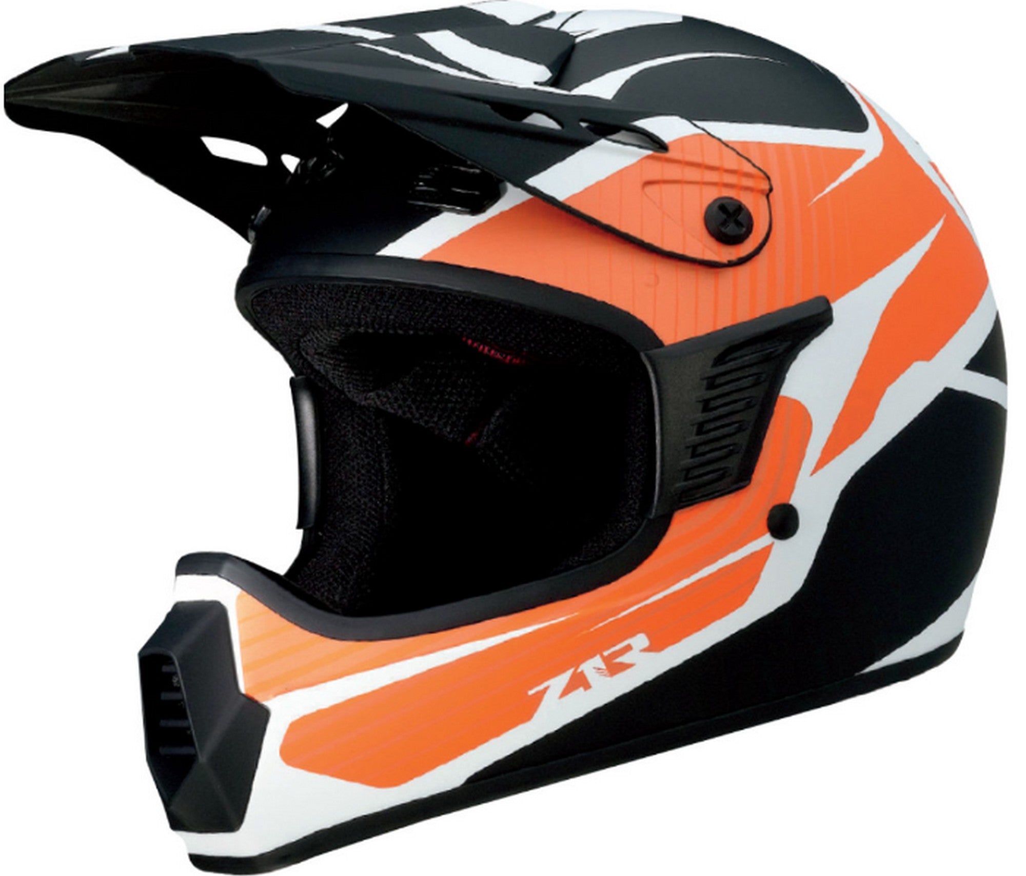 Z1R Rise Flame Youth MX Offroad Helmet Orange SM