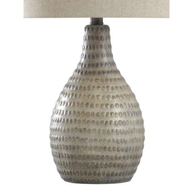 Allen French Oak Table Lamp White Shade Stylecraft