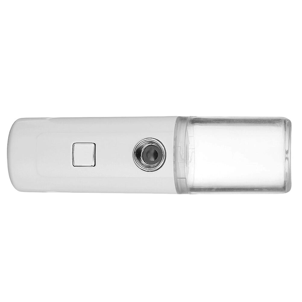 1pc 20ml Usb Charging Hydrator Nano Spray Face Evaporator Handheld Cold Spray Face Humidifier (claer White)