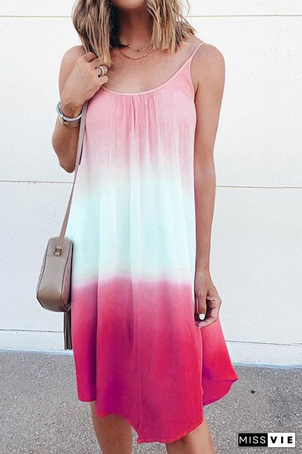 Gradient Slip Dress