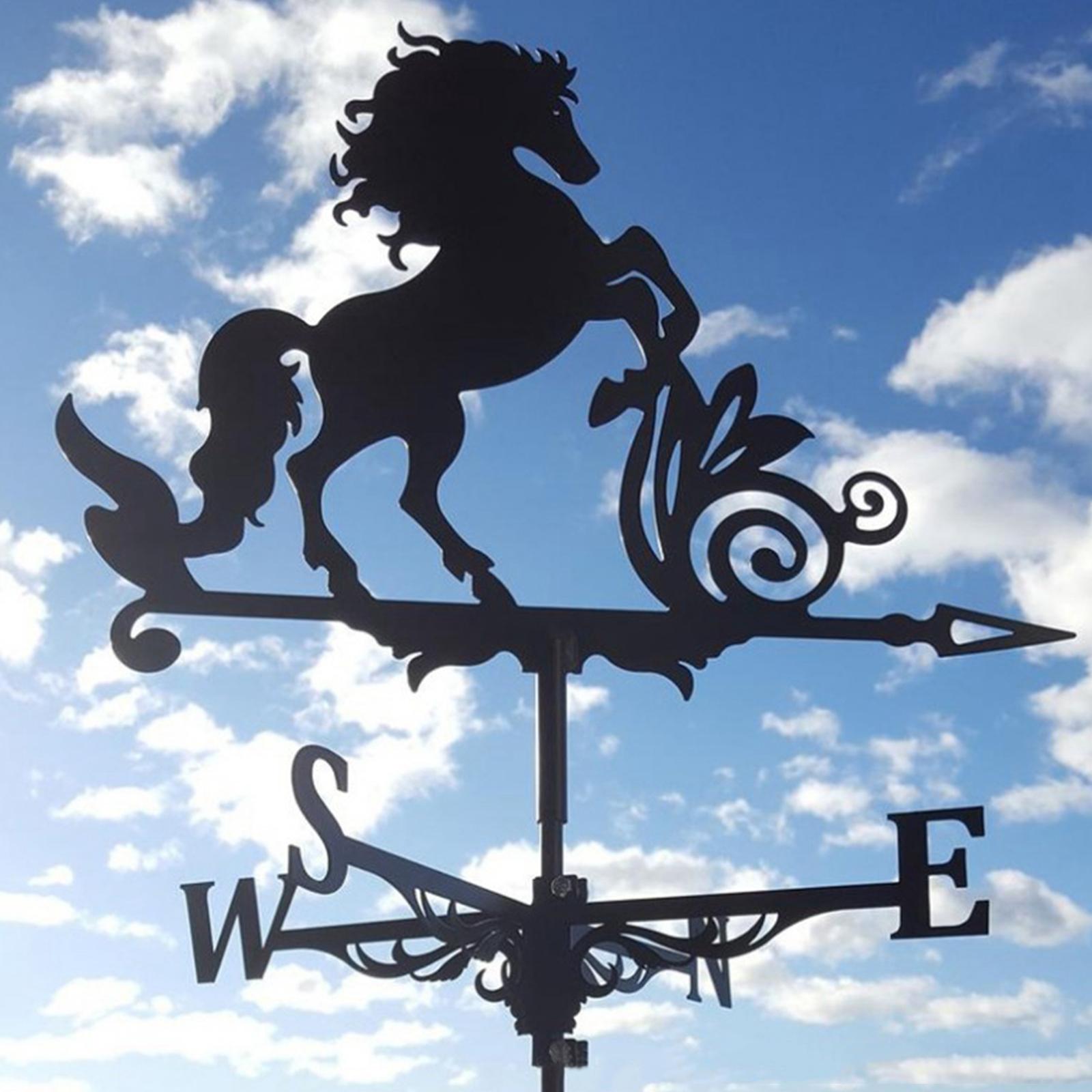 Weather Vane with Horse Ornament Wind Vane Weather vain for roof Weather vanes