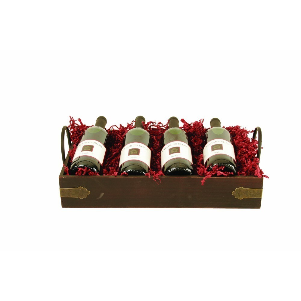 Wald Imports Brown Wood Decorative Tray