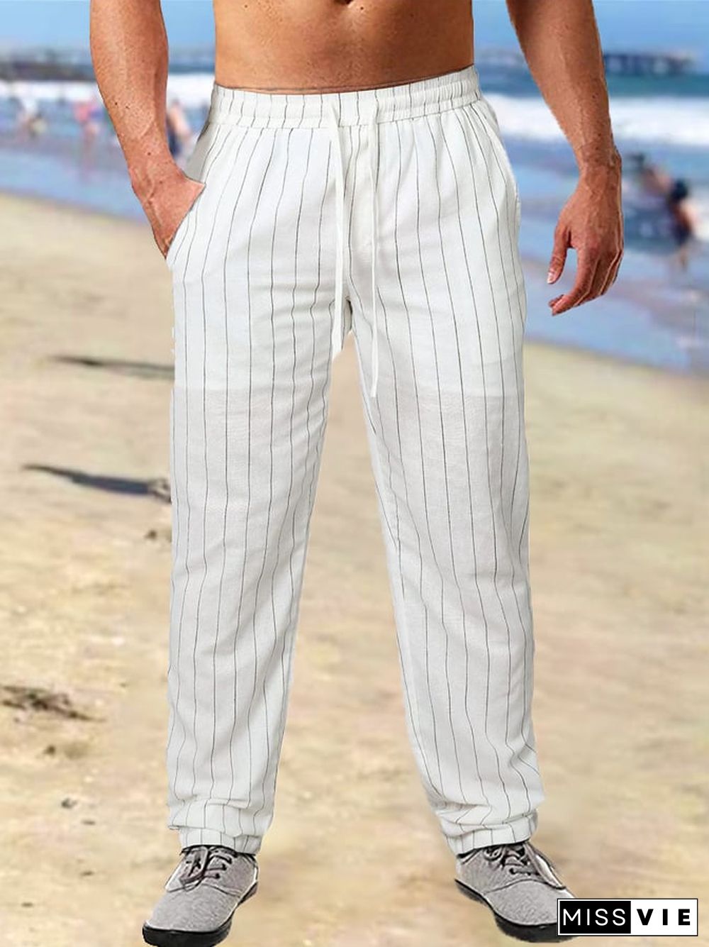 Men's Casual Stripes Pants