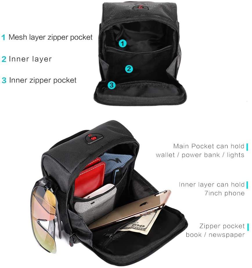 Durable Bike Handlebar Bag Stable and Anti Slide Bike Front Bag Professional Cycling Accessories Bike Basket Bag