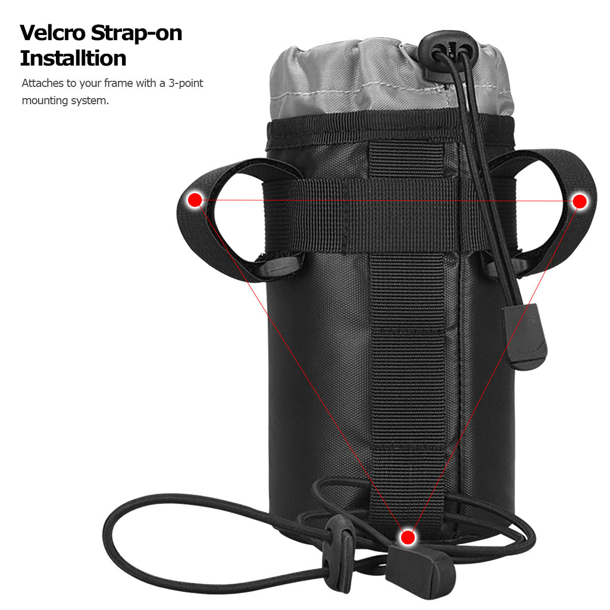 Wholesale OEM Sahoo 112050 Cycling Bike Bicycle Handlebar Insulated Drink Water Bottle Bag Kettle Cooler Pack Holder