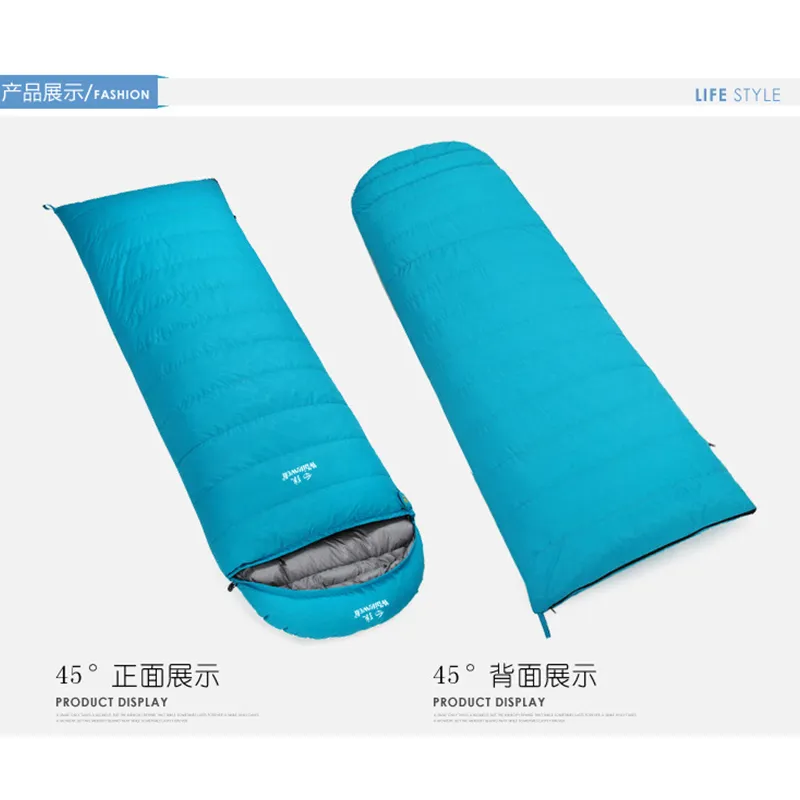 Shanghai 2022 Sleeping bag for adults nap envelope down sleeping bag 1000G white duck down envelope outdoor camping sleeping bag