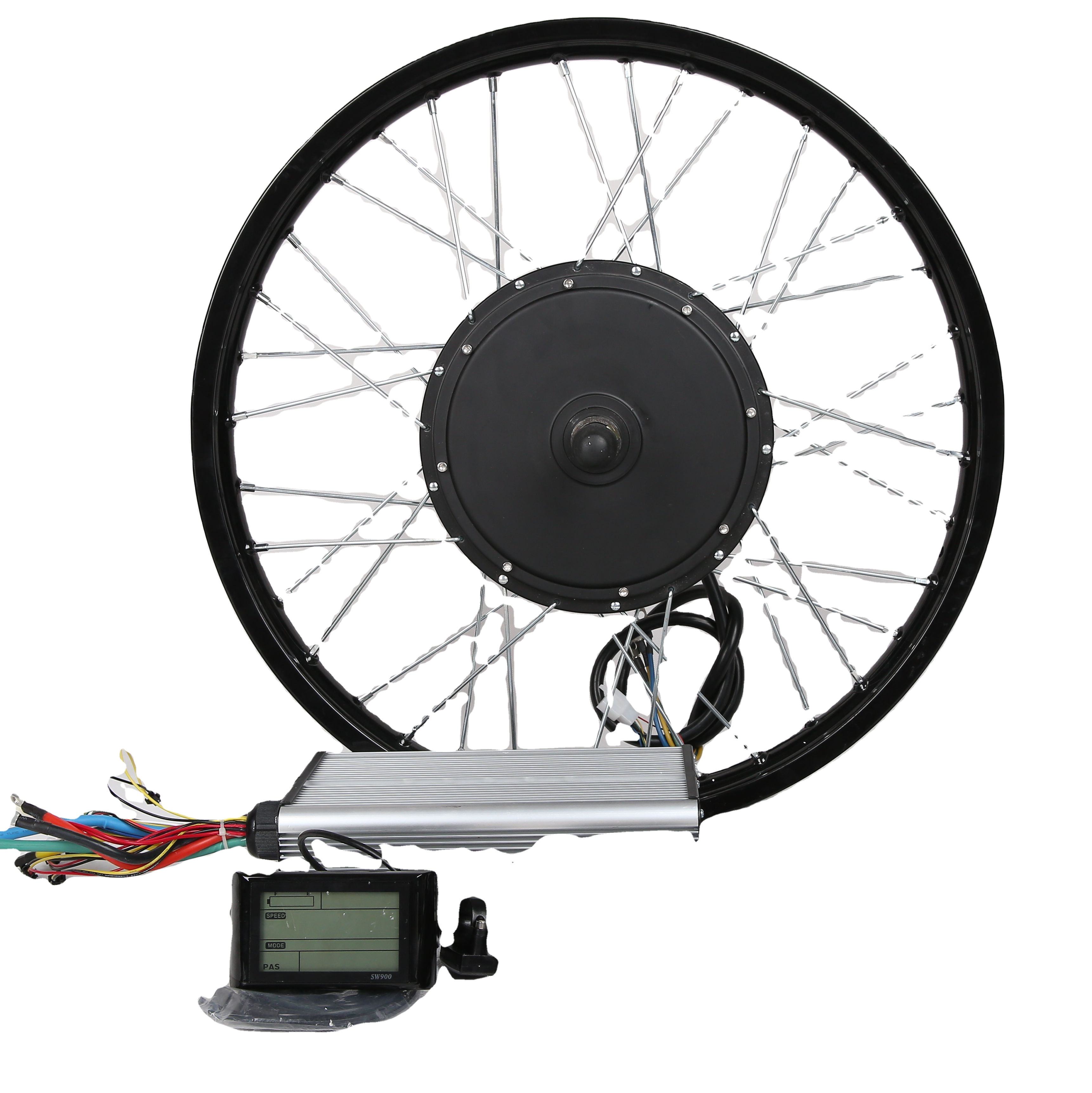 17 to 19 Inch Wheel 72V V3 205 Spoke Hub Motor 3000w 4000w 5000W 6000W electric bicycle ebike conversion kit