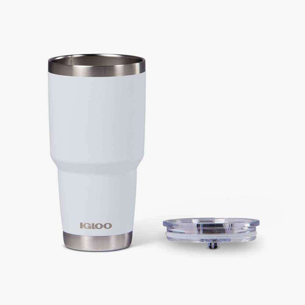 Igloo Tumbler Reusable Hot/Cold Stainless Steel White 27oz