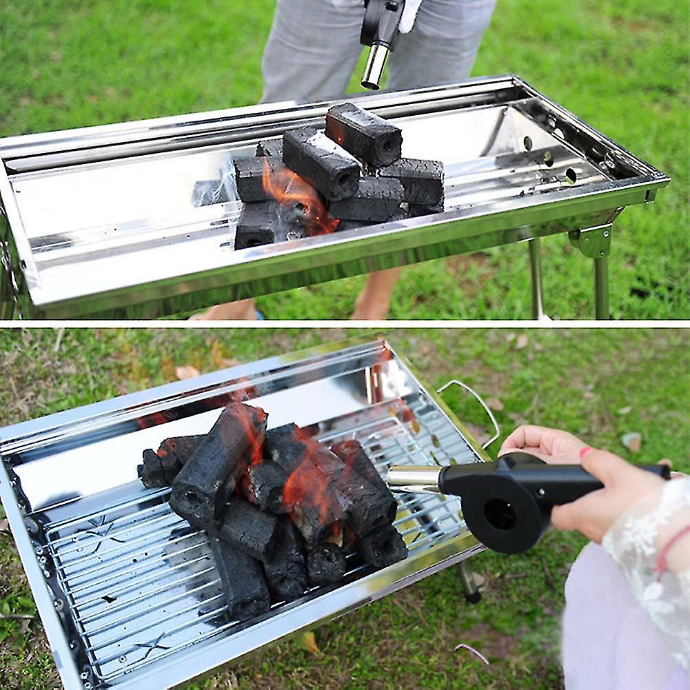 Hand Crank Powered Fan Air Blower For Picnic Barbecue Outdoor Bbq Fire Camping Equipment