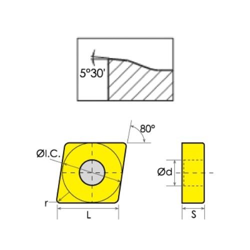 ABS Import Tools CNMG 543 DM COATED CARBIDE INSERT...