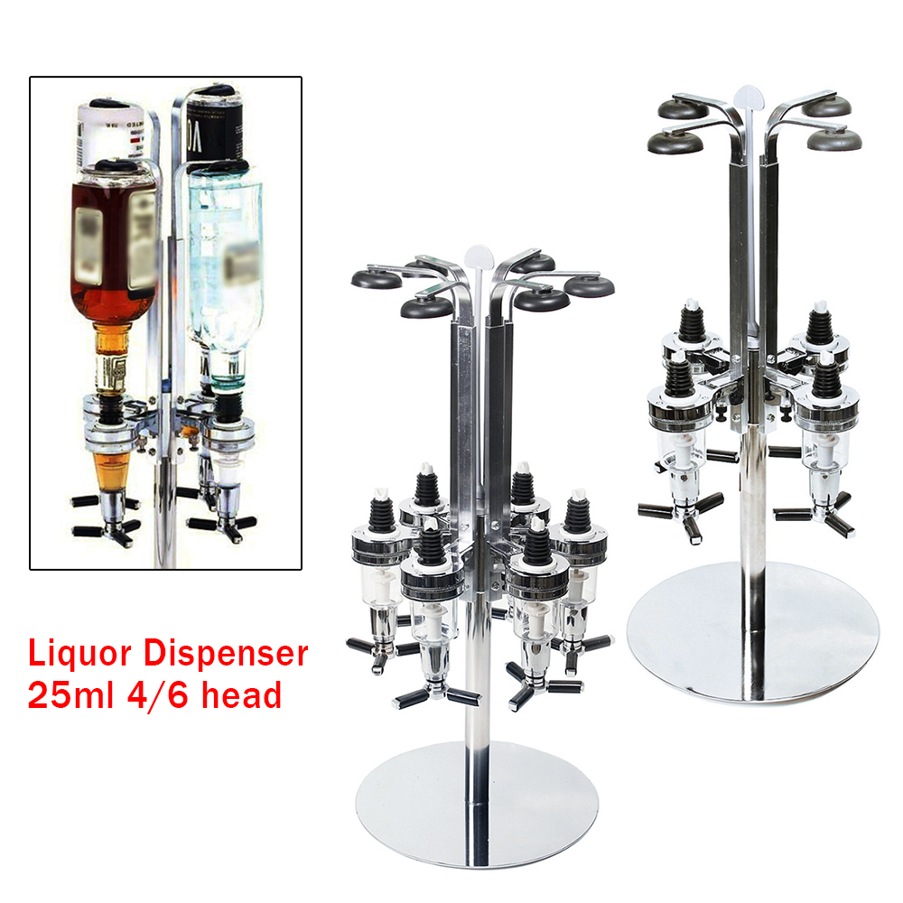 TOOL1SHOoo Liquor Wine Dispenser 25ml Bottle Dispenser Bar Dispenser 4/6 Head Fancy Wine Bottle