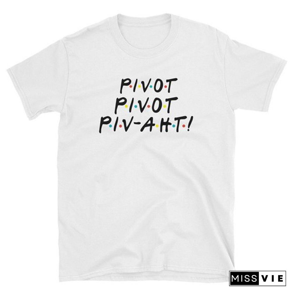 1Pcs Stranger Things Friends Dont Lie Pivot I Wish I Could But I Donuwant To Friends Tv Show Phoebe Buffay Quotes T-Shirt Women 90S Fashion Cute Funny Tee