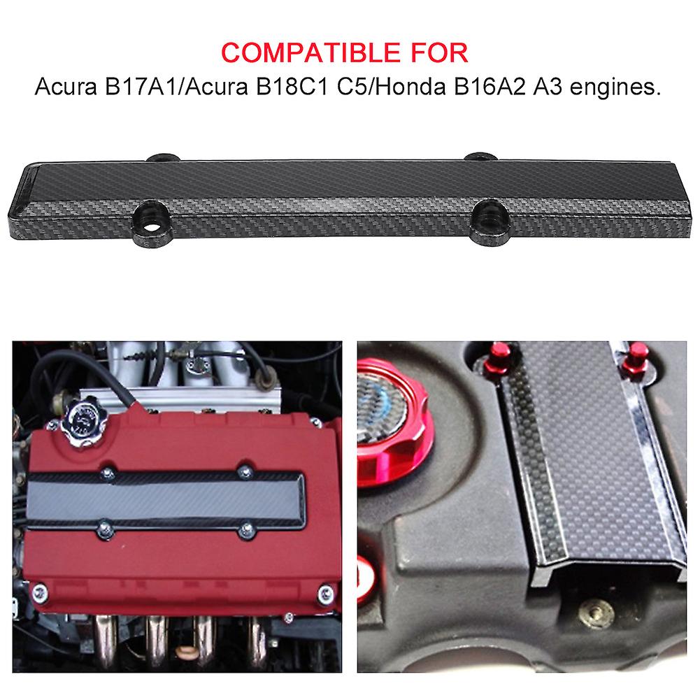 Carbon Fiber Engine Valve Cover Spark Plug Insert For Honda Acura B18 B16 Vtec