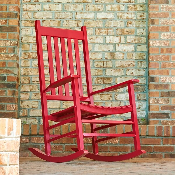 Porch and Den Steeplechase Genuine Hardwood Rocking Chair