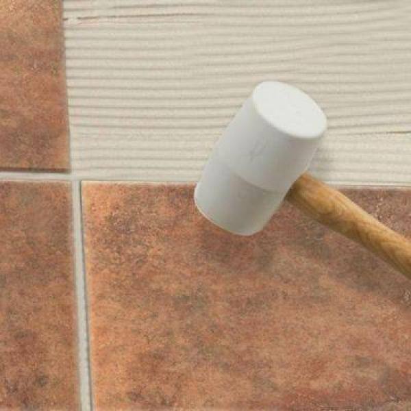 QEP 16 oz. White Rubber Tile Tapping Mallet 61613