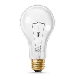 Feit Electric 200-Watt High Lumen Clear A21 Medium E26 Soft White (2700K) Utility Incandescent Light Bulb (24-Pack) 200ACLHDRP24