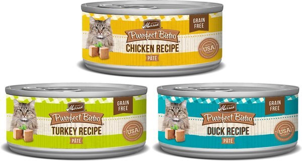 Merrick Purrfect Bistro Poultry Grain-Free Variety Pack Canned Cat Food