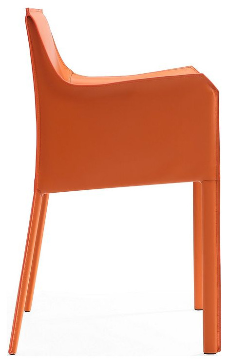 Paris Armchair in Coral   Contemporary   Dining Chairs   by HedgeApple  Houzz