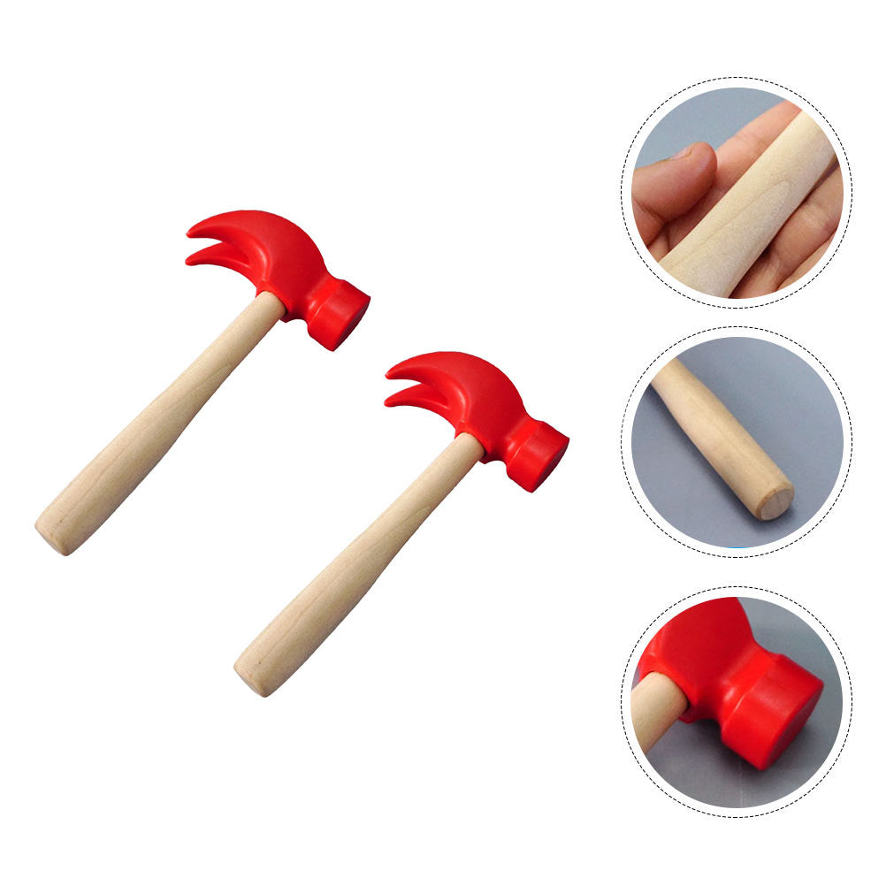 NUOLUX  Hammerkids Wooden Hammers HammerWood Toys Tools Mini Tool Small Hammers Toy Kid Simulation Educational Play Wooden