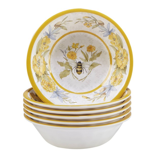 Set Of 6 Bee Sweet All Purpose Bowls Certified International