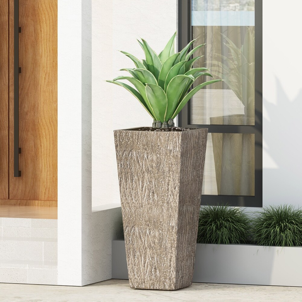 Beadles Outdoor Cast Stone Planter by Christopher Knight Home