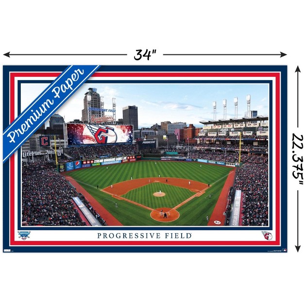 Trends International Mlb Cleveland Guardians Progressive Field 22 Unframed Wall Poster Prints