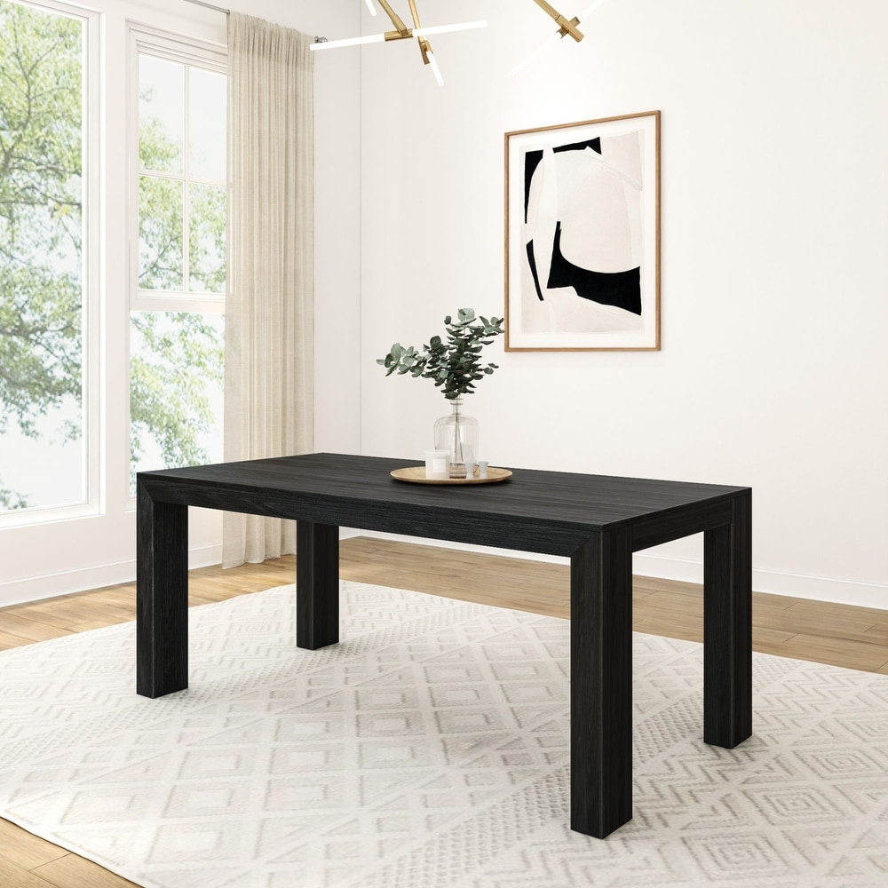 Plank and Beam Rectangular Modern Dining Table   72\