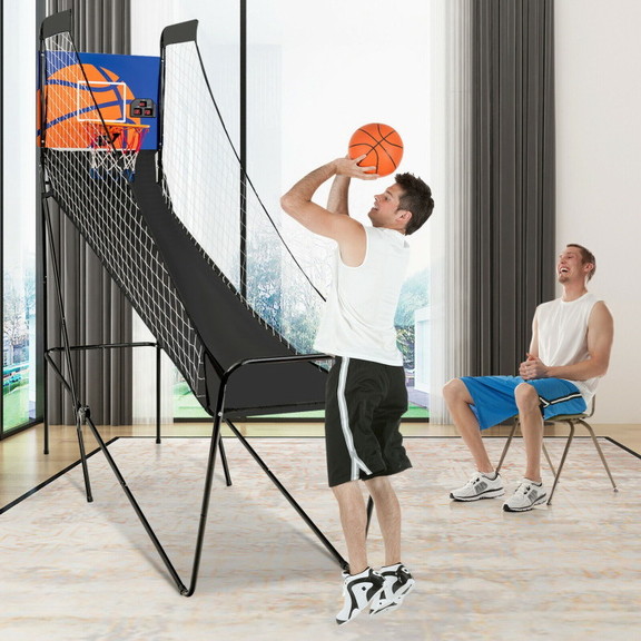 Costway 75138604 Foldable Single Shot Basketball A...