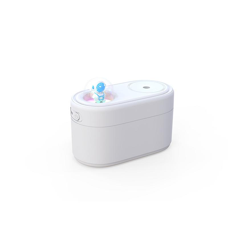 350ml Mute Portable Cute Small Astronaut Mini Humidifier For Car， Office， Desk， Rechargeable Via Usb， Small Cooling Mist， Cup Holder， Car Humidifier，