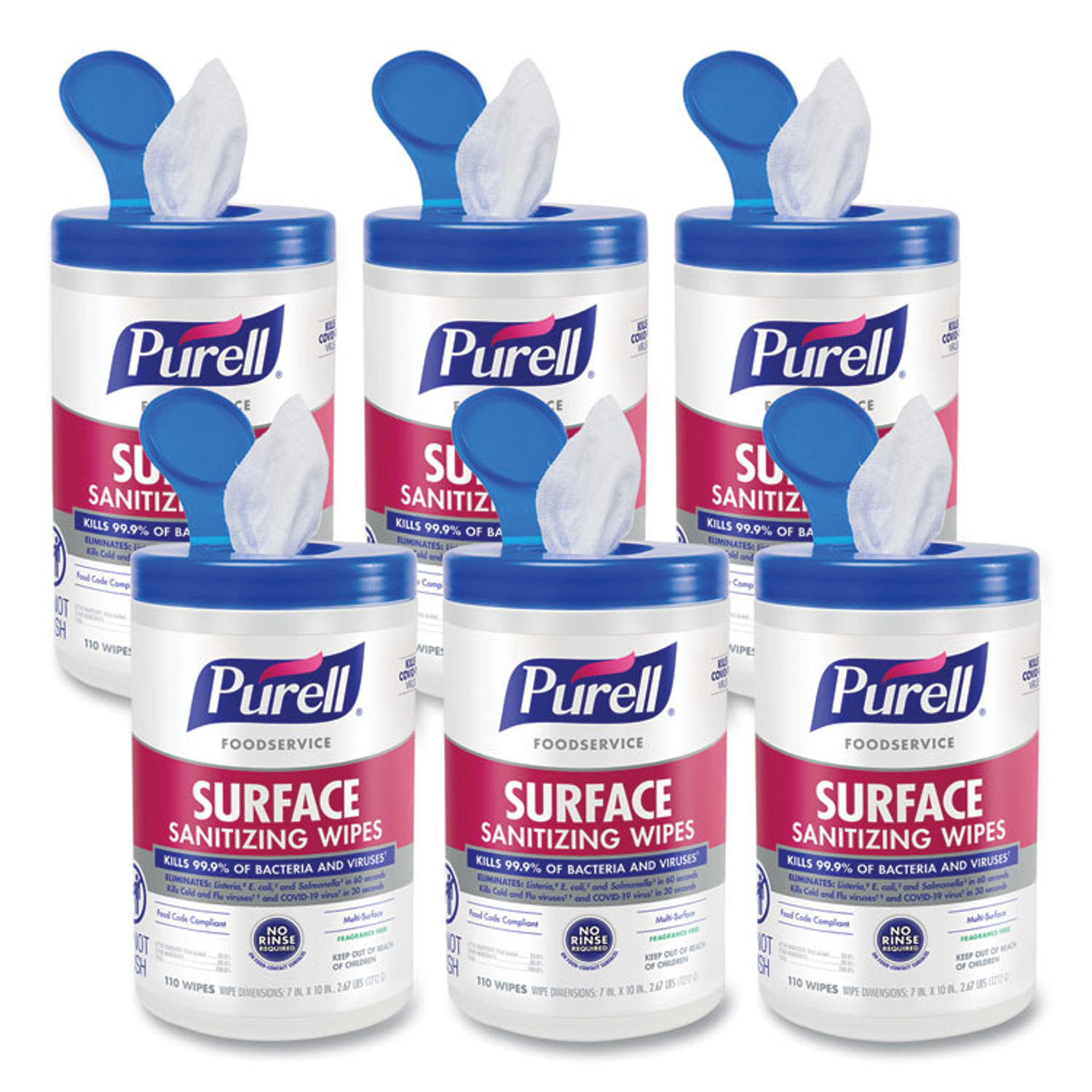 Foodservice Surface Sanitizing Wipes by PURELLandreg; GOJ934106CT