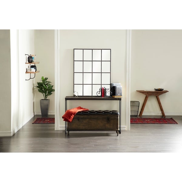 Black Pine Contemporary Console Table 33 x 52 x 18