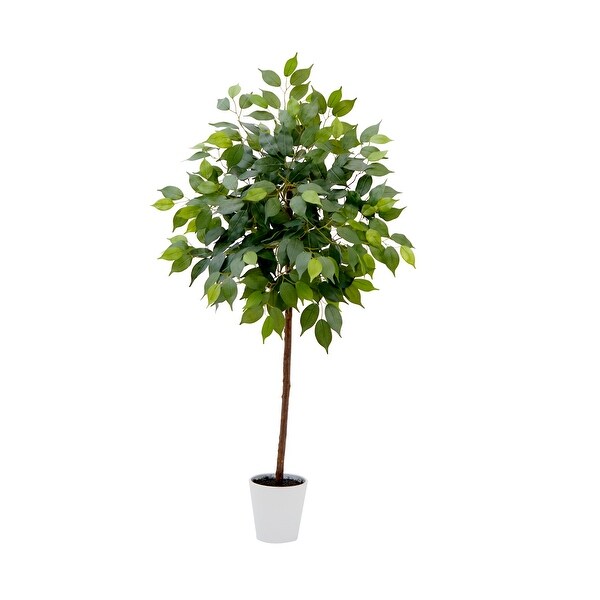 4' Artificial Ficus Tree with Decorative Planter