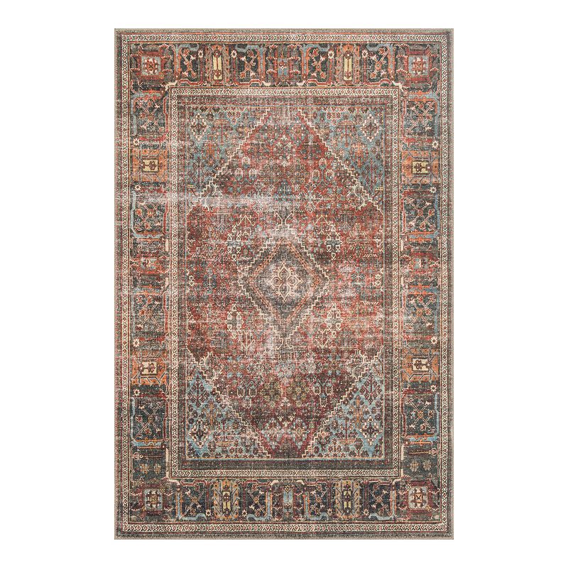 Loloi II Loren Brick Midnight Area Accent or Area Rug