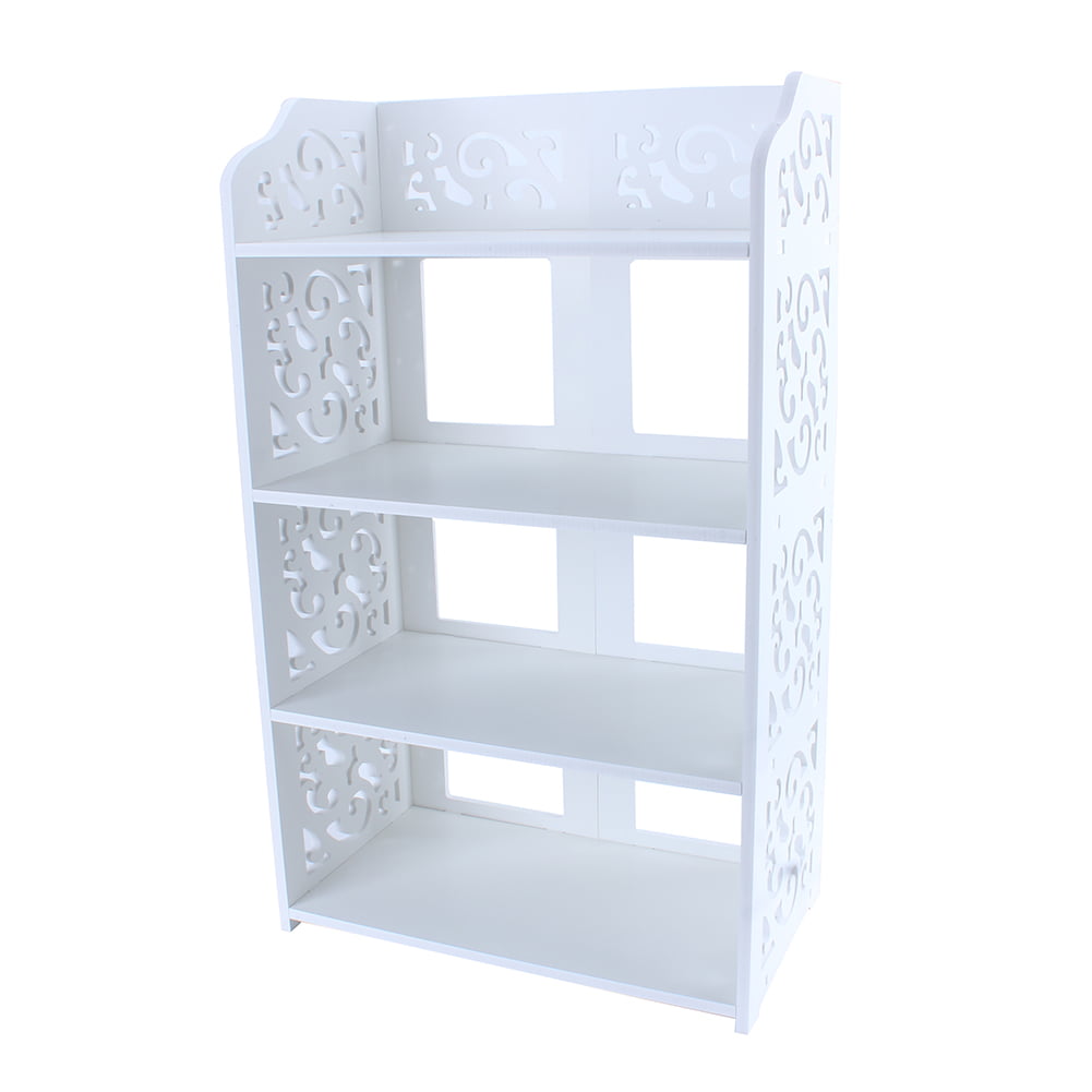 Yosoo 3/4/5 Tier White Chic Hollow Out Shoe Rack Shoe Closet Baroque Storage Organizer Stand Shelf Holder Unit Shelves