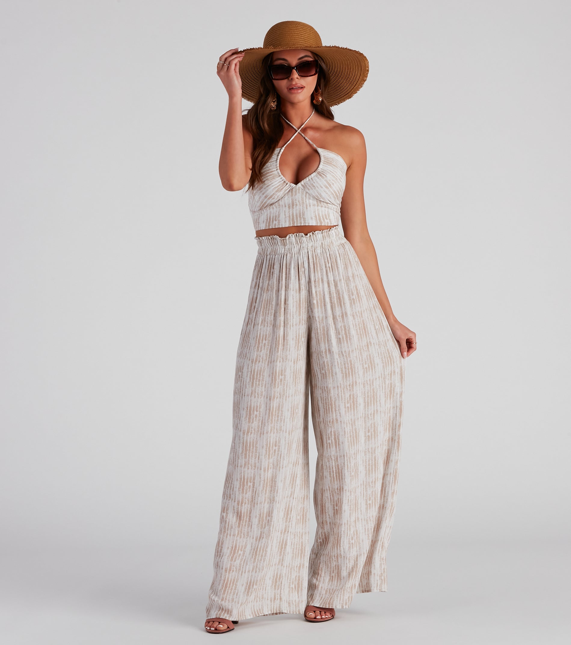 Sangria Please Striped Wide Leg Pants