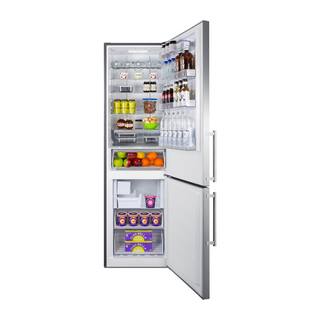 Summit Appliance 24 in. W 11.7 cu. ft. Bottom Freezer Refrigerator in Stainless Steel Counter Depth FFBF181ES2IM