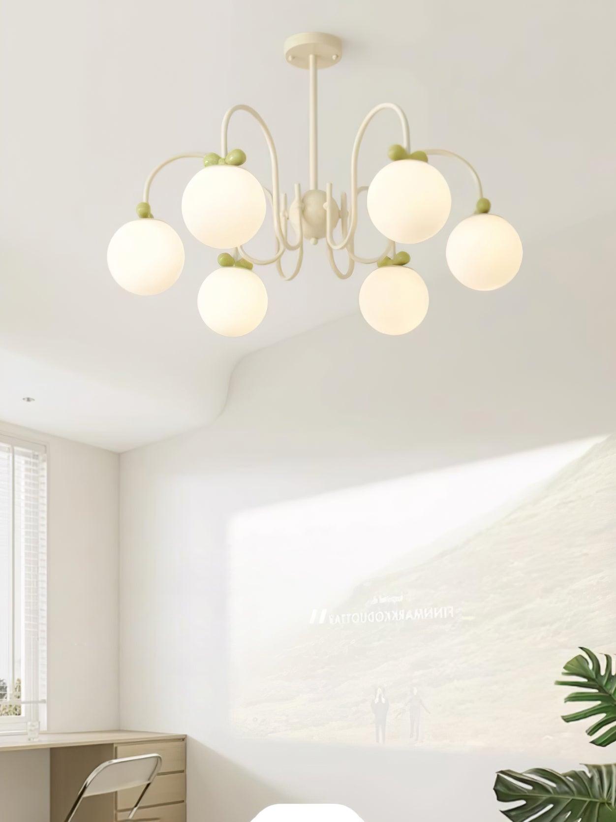 Cream Cherry Chandelier