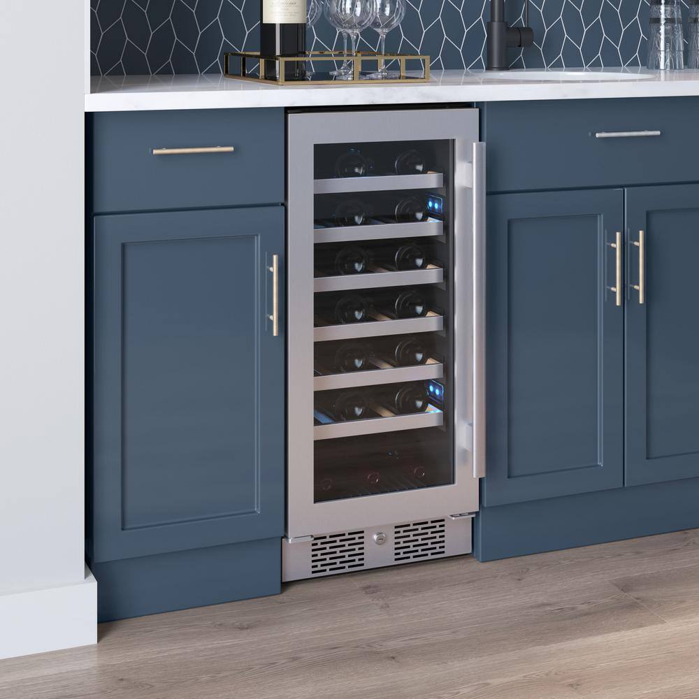 Avallon Dual Zone 27-Bottle Built-In Wine Cooler AWC152SZLH