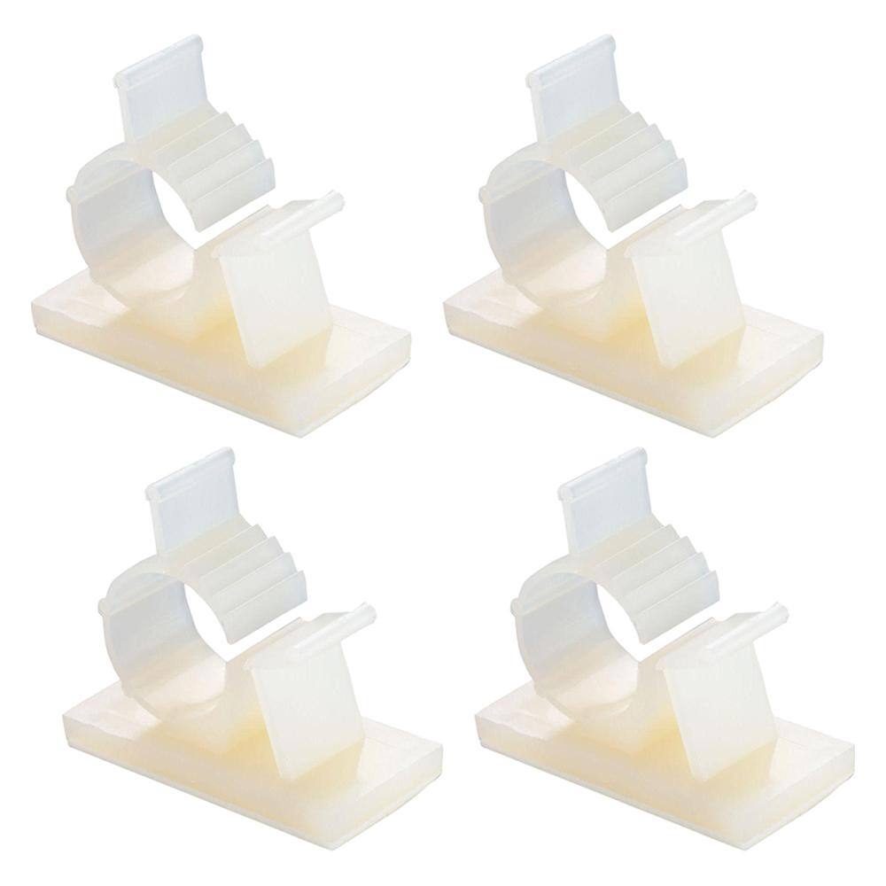 Gardner Bender 12 in. Plastic Kwik Clip White (4-Pack) GKK-1550