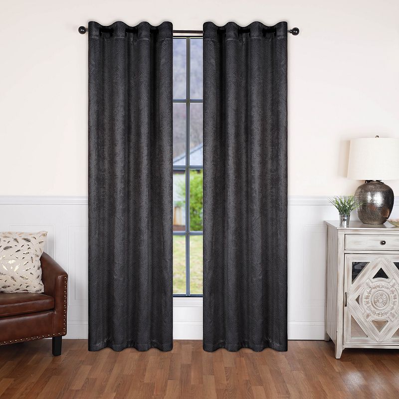 Superior Waverly 2-Pack Insulated Thermal Blackout Grommet Window Curtain Set