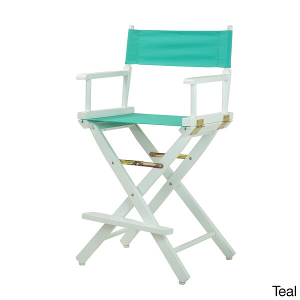 White Frame 24-inch Director's Chair