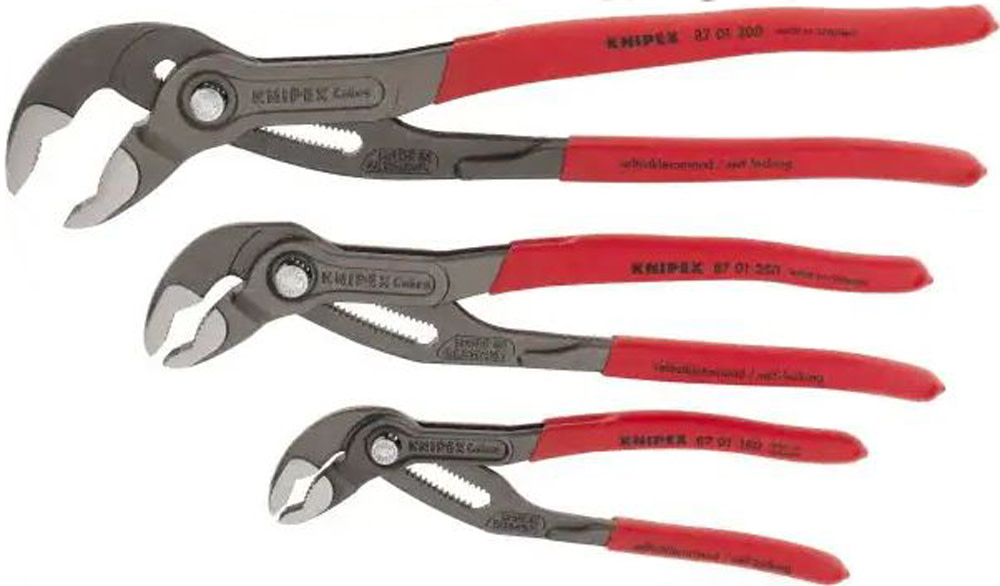 Knipex Cobra High Tech Water Pump Pliers Set 3pc