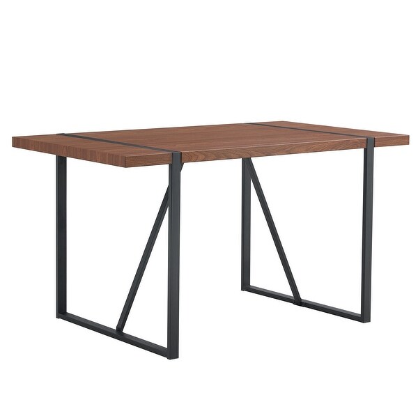 Industrial Rectangular MDF Dining Table for Desks，Kitchens，Patios，Dining rooms