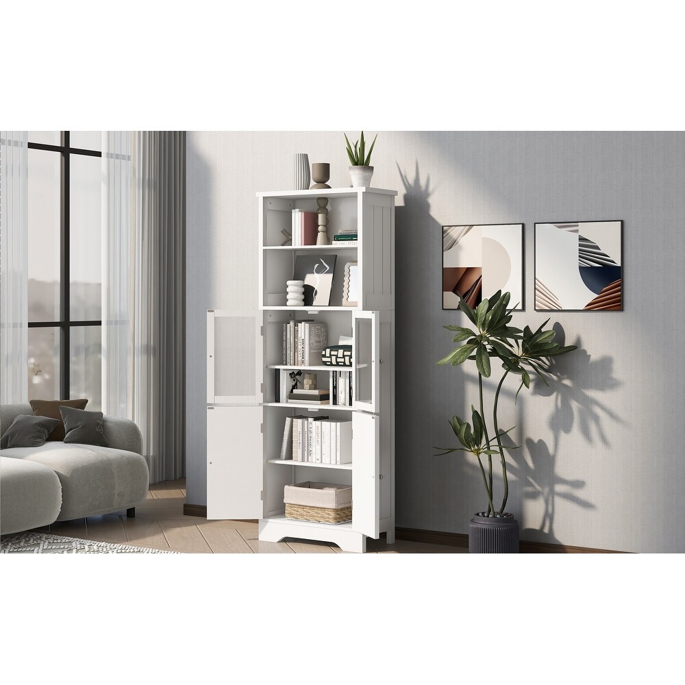 Tall Storage Cabinet with Shelves