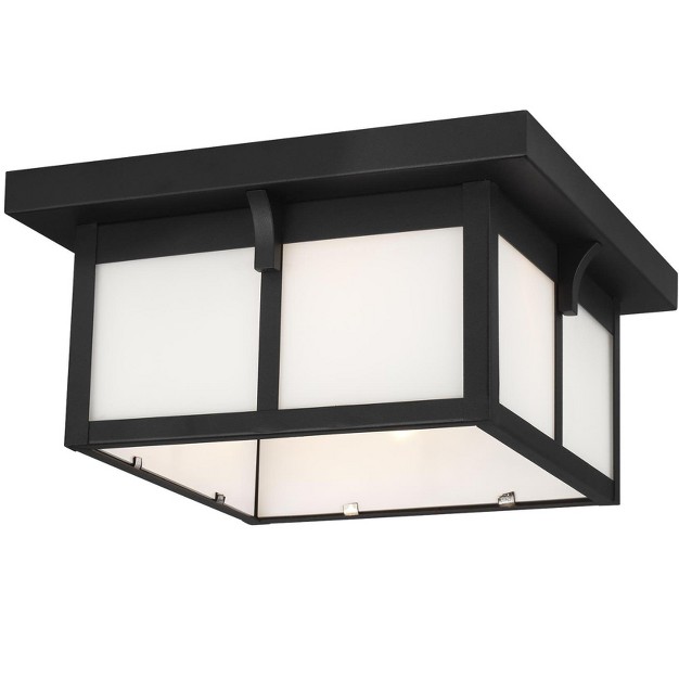 Two Light Outdoor Flush Mount