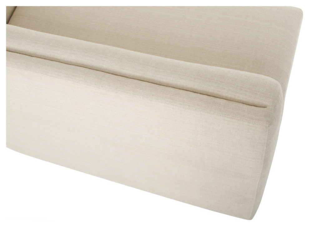 Yoon 2 Seat Chaise Right Sweet Cream   Contemporary   Loveseats   by Moe  x27s Home Collection  Houzz