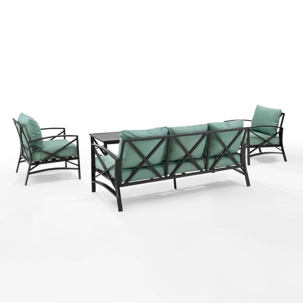 Crosley 4pc Kaplan Outdoor Sofa Set