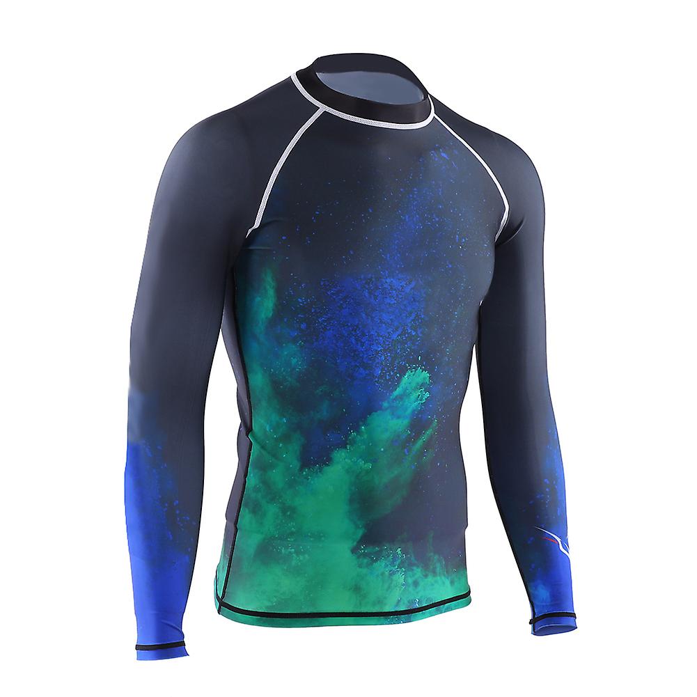 Keep Diving Men UV Protection Breathable Fast Dry Long Sleeves Diving Top Wetsuit Jacket (4XL)