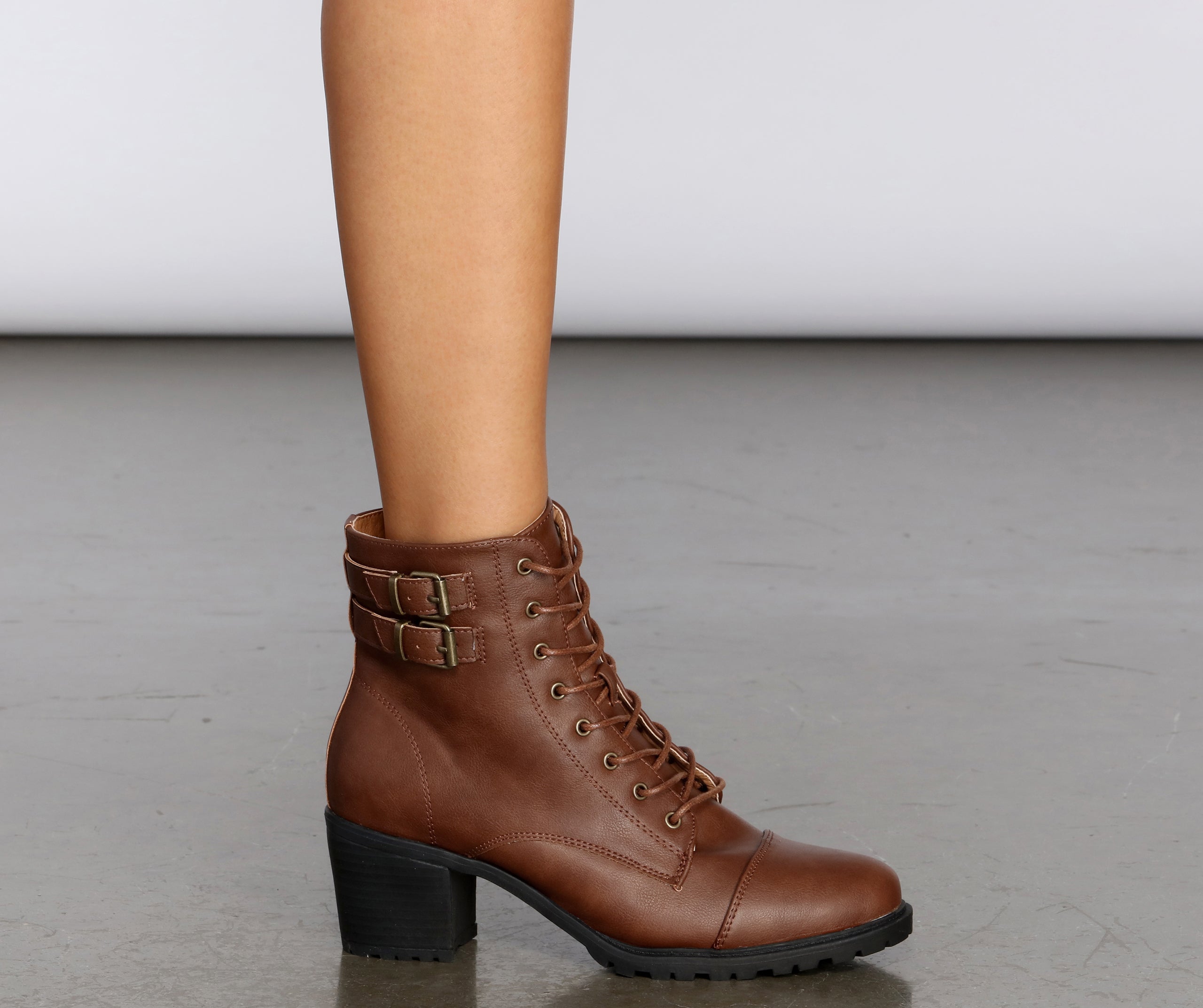 True To Me Faux Leather Booties